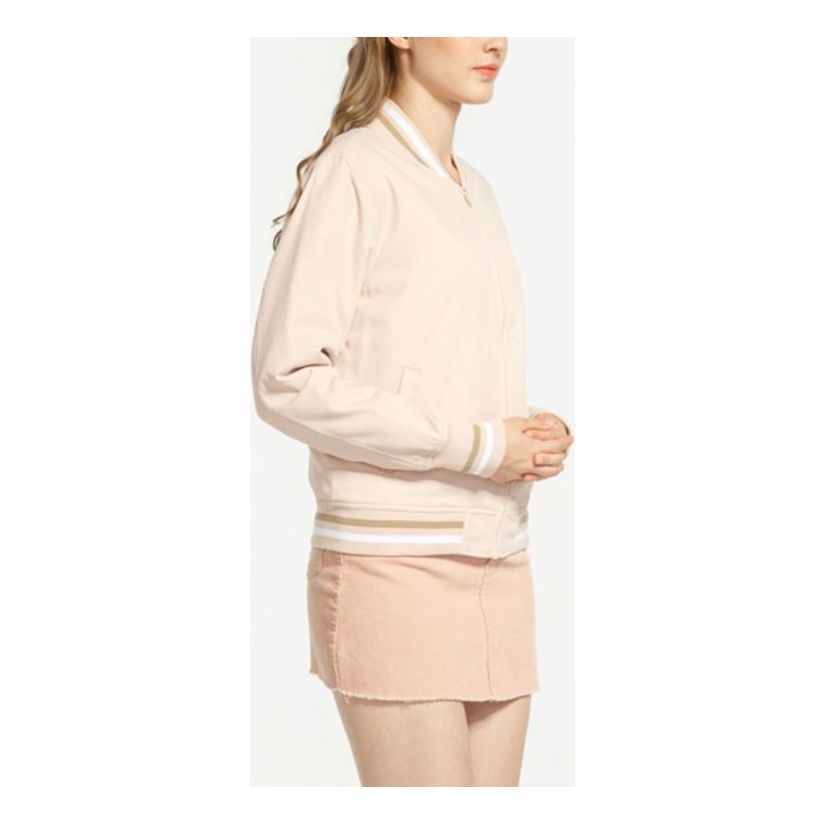 (WMNS) Converse Baseball Jacket Asia Sizing 'Beige' 10017469-A02