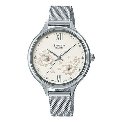 CASIO SHE-4551M-7AUPR SHEEN Sapphire Crystal Analog SHE-4551M-7AUPR