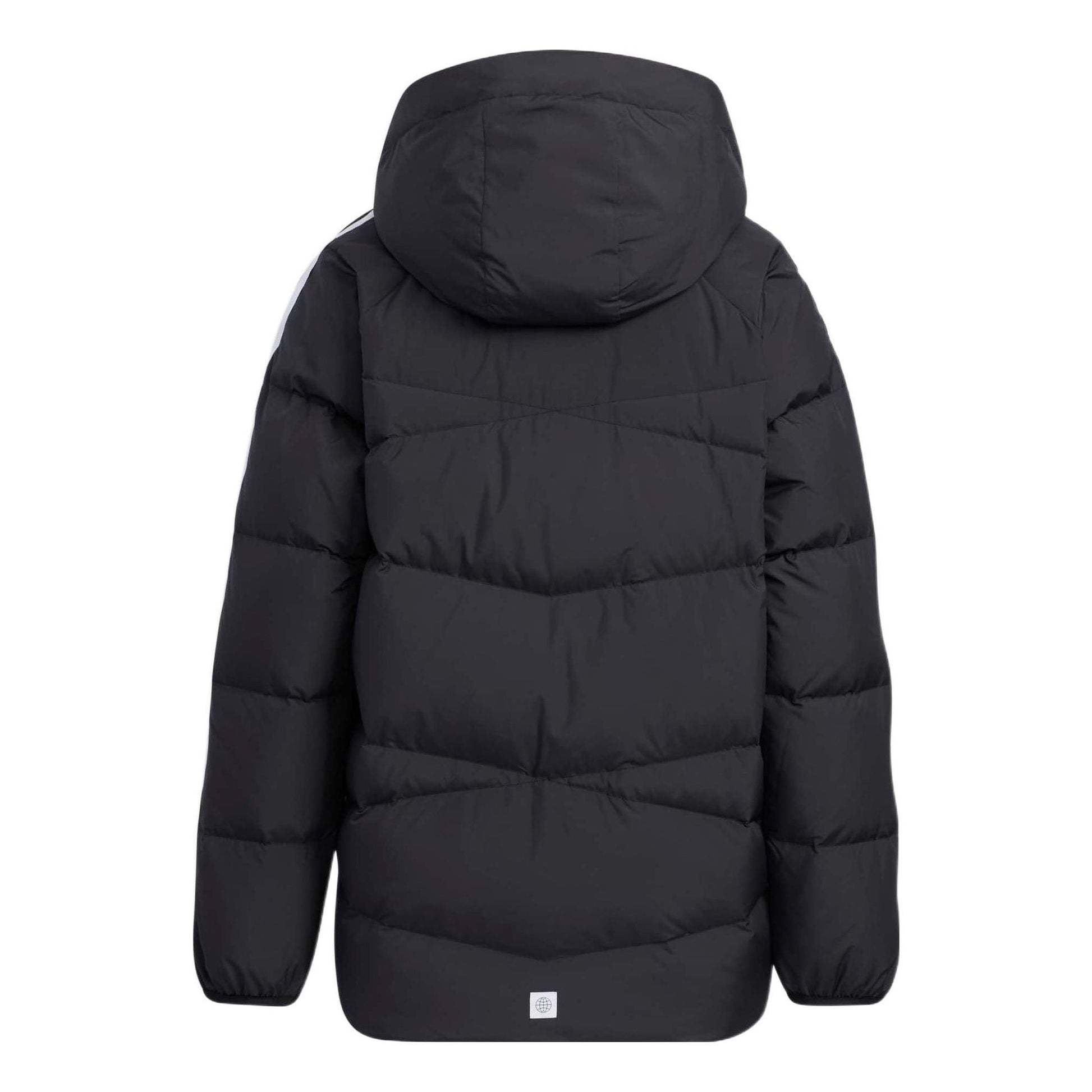 (GS) adidas 3-Stripes Short Length Jacket Asia Sizing 'Black White' HM7161