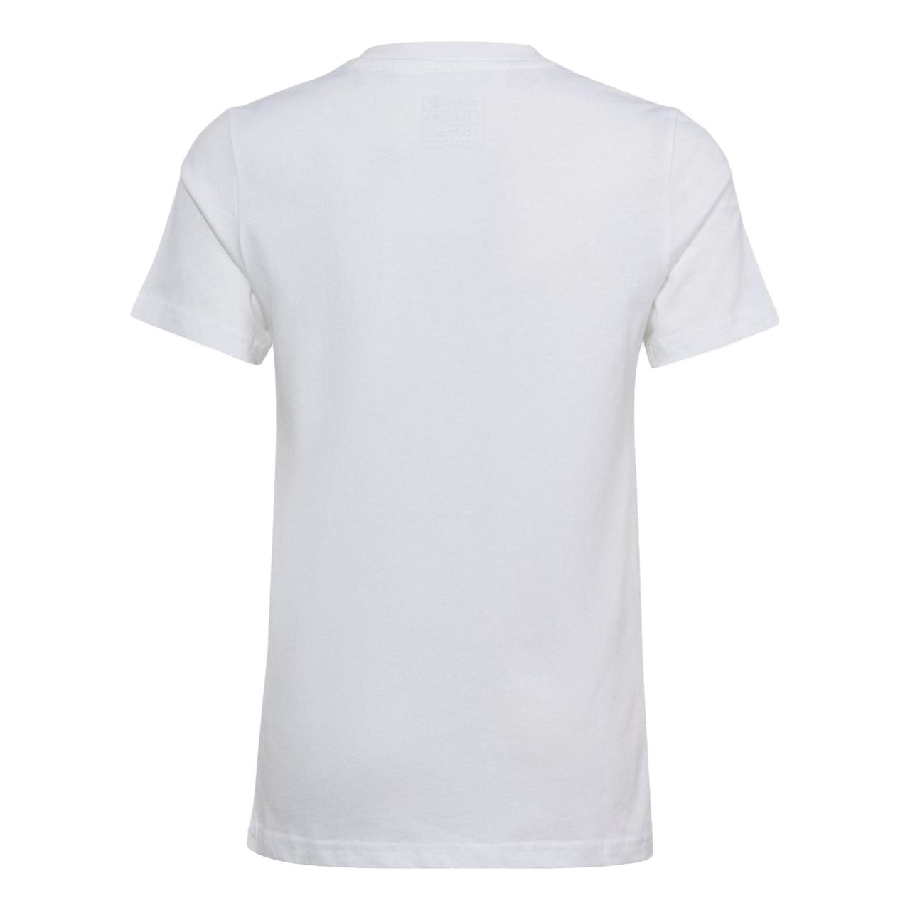 (GS) adidas Essentials Big Logo Cotton Slim T-Shirt Asia Sizing 'White Black' IC9961