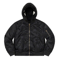 Supreme Faux Fur Reversible MA-1 'Black White' SUP-FW22-750