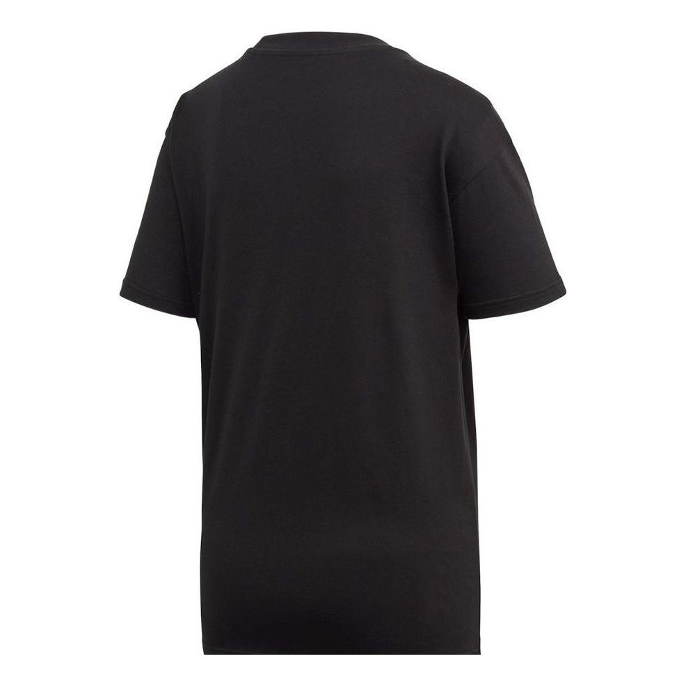 (WMNS) adidas MHG Lineage T-Shirt Asia Sizing 'Black Blue' FJ5015