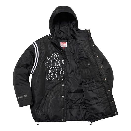 Supreme x Mitchell & Ness Quilted Sports Jacket 'Black White' SUP-SS22-627