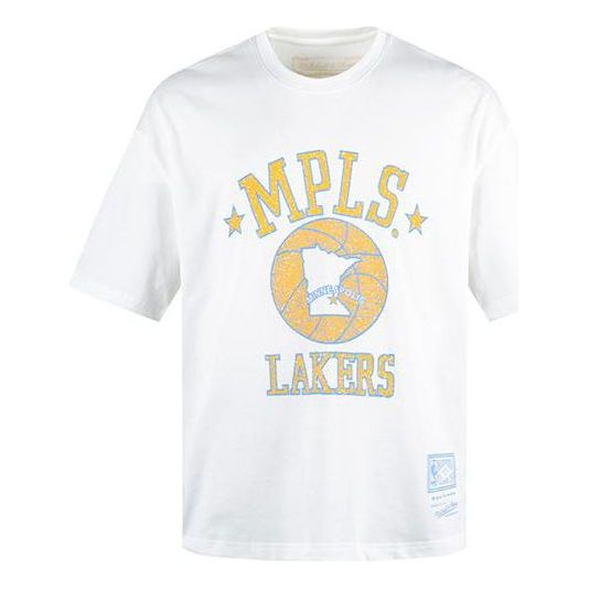 Mitchell & Ness x NBA Minneapolis Lakers T-shirt 'White' MNJYSST230094-WHITE
