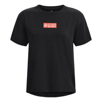 (WMNS) Under Armour Project Rock Graphic T-shirt 'Black' 1376917-001