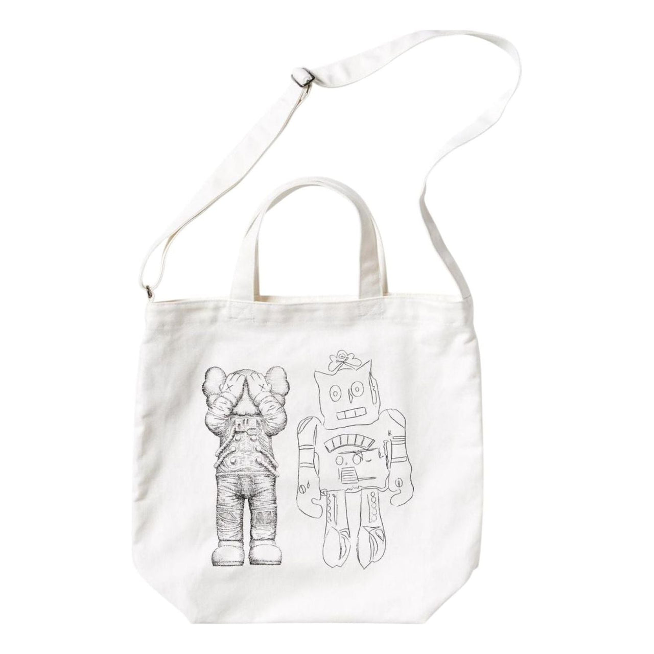 UNIQLO x KAWS x Warhol 2Way Tote Bag 'White' 473556-00
