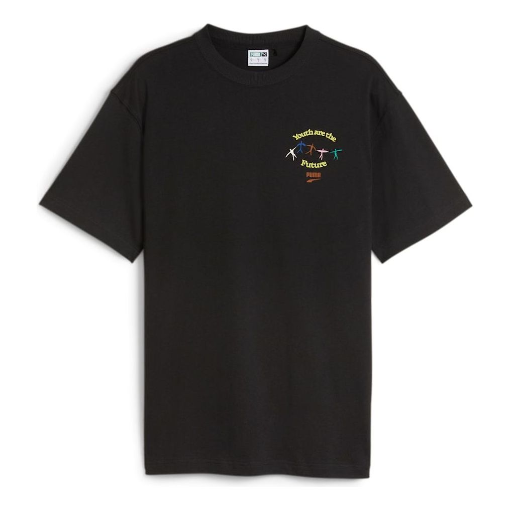 PUMA DOWNTOWN Youth Graphic T-Shirt 'Black' 623558-01