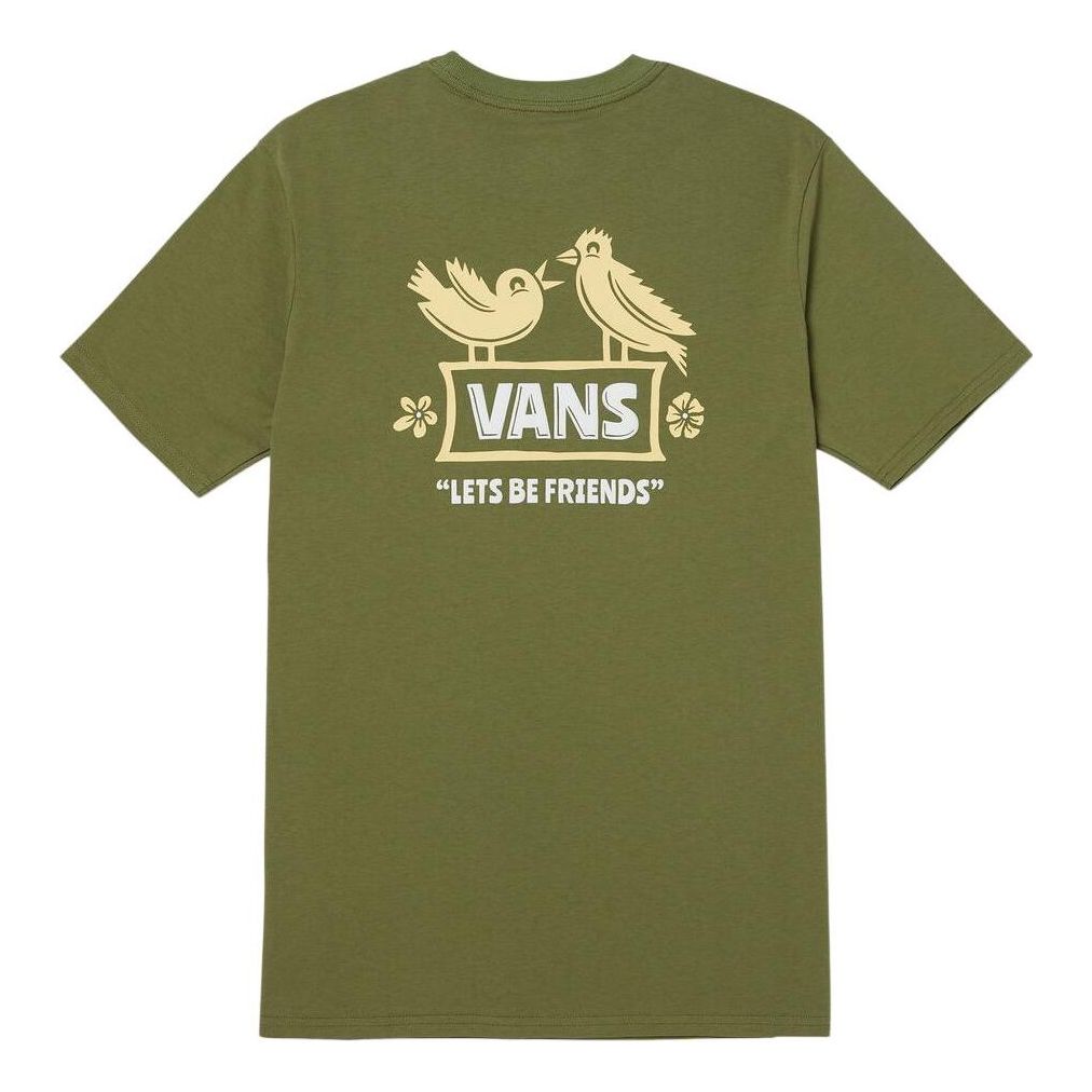 (WMNS) Vans Buzz Graphic T-Shirt 'Green' VN000C0TZBF