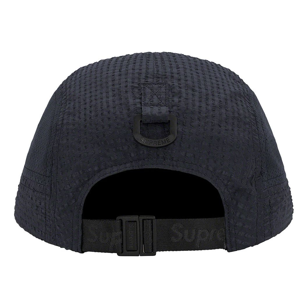 Supreme Mesh Seersucker Camp Cap 'Black White' SUP-SS21-573