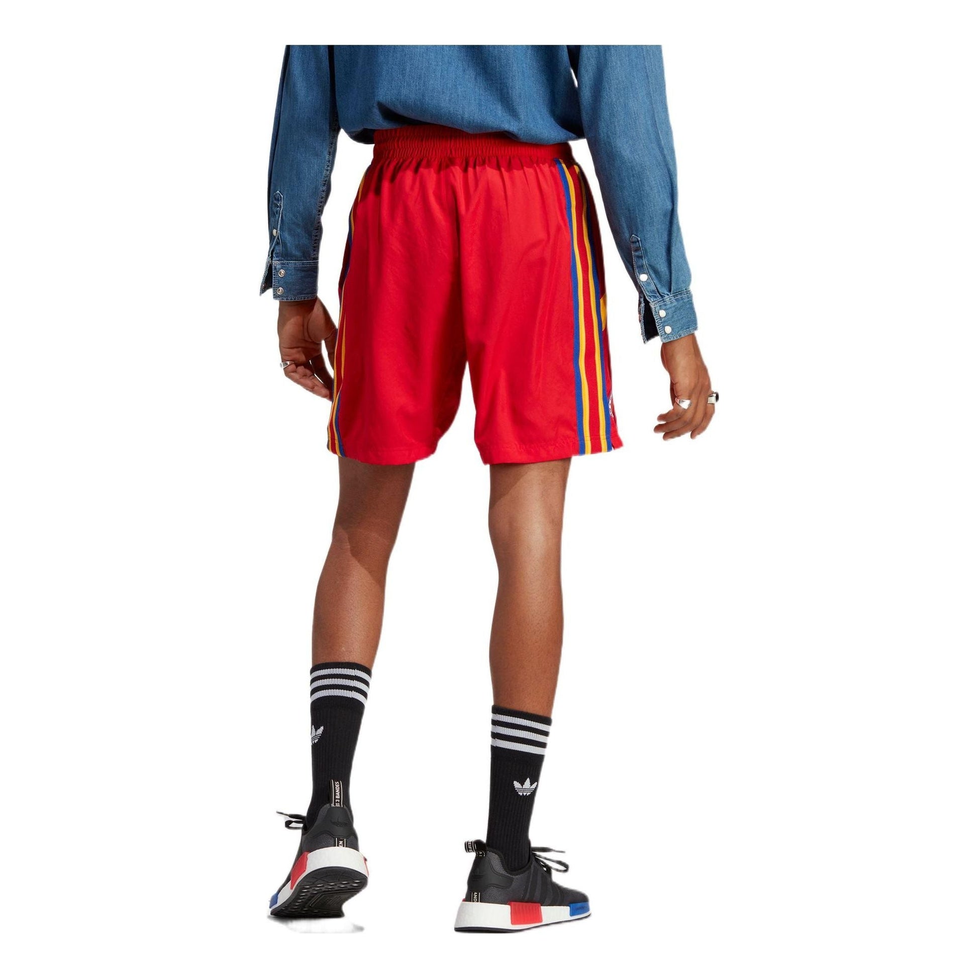 adidas Eric Emanuel McDonaldAsia Sizing 's Shorts 'Red Yellow' HB0736