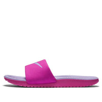 (GS) Nike Kawa Slide Soft Sole Cozy Flat Heel Sports Slippers Gray Pink 819353-601