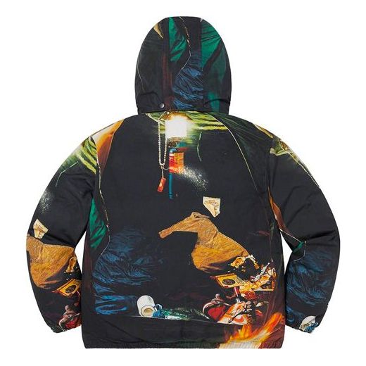 Supreme Firecracker Down Jacket 'Black Yellow' SUP-SS21-456