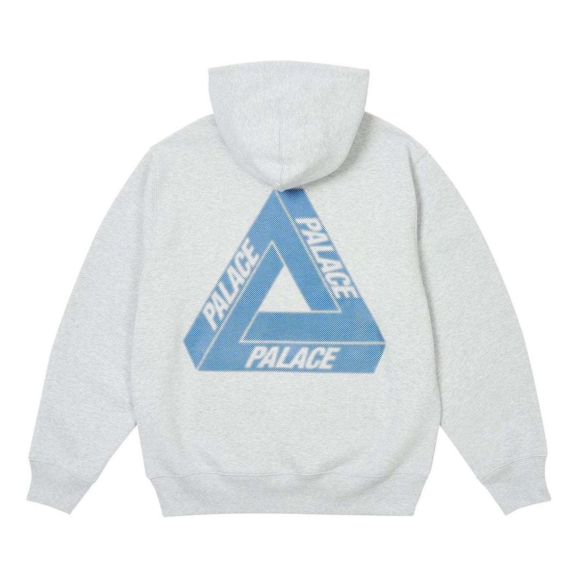 Palace Bit Grippy Tri-Ferg Hoodie 'Grey Marl' P26CS028