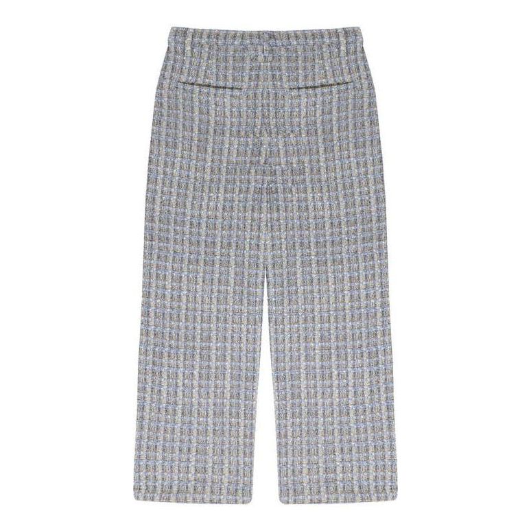 Drew House Boucle Wide Leg Pleated Pants 'Blue' DH-SS23-008