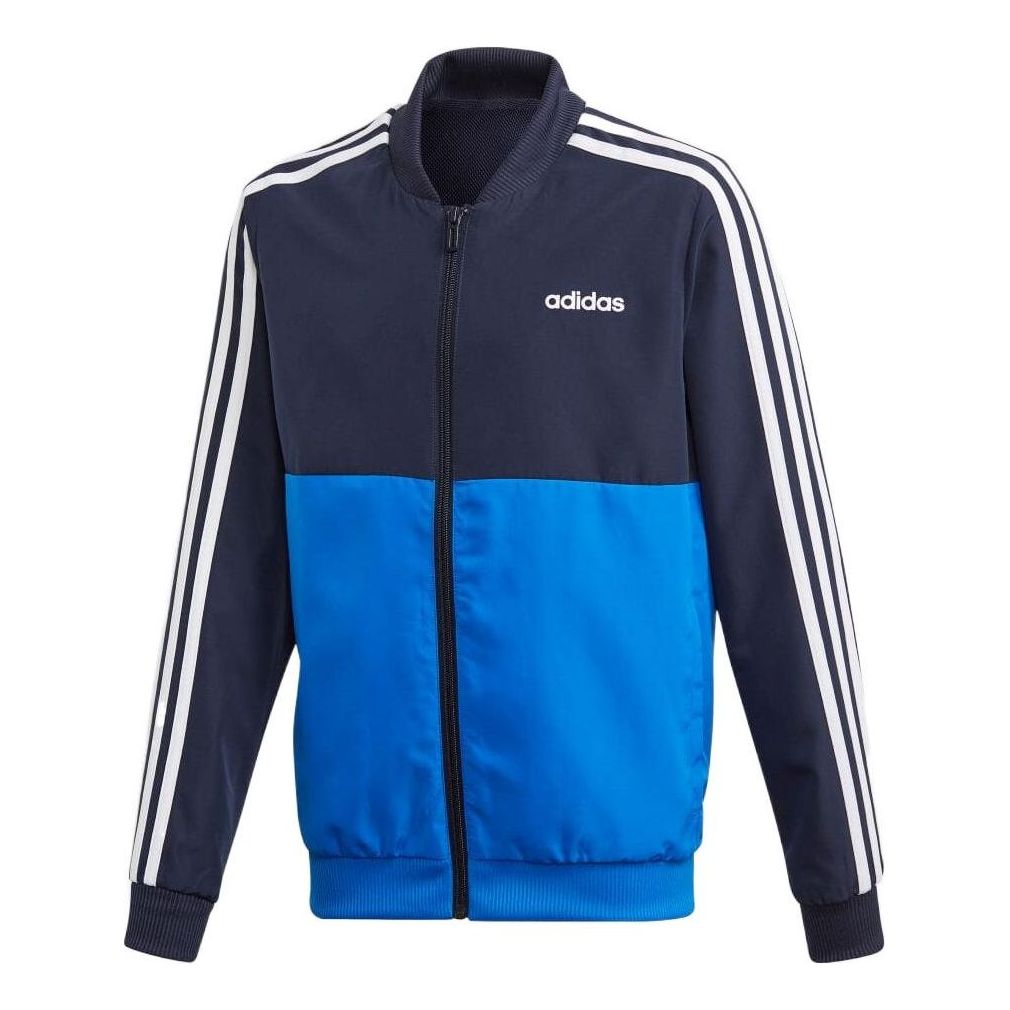 (GS) adidas Hoodie Asia Sizing 'Blue Black' FM6562