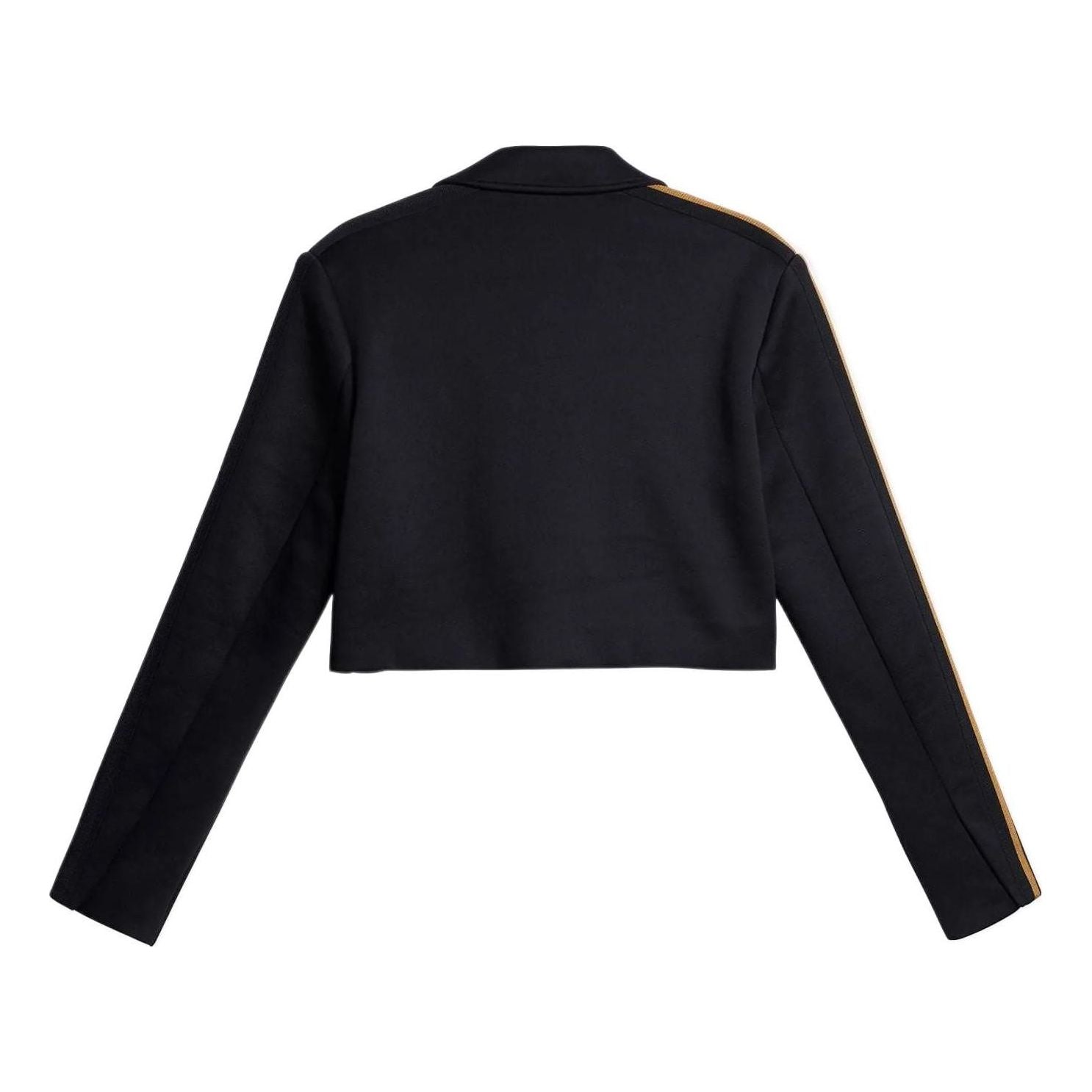 (WMNS) adidas x Ivy Park Suit Crop Jacket Asia Sizing 'Black Gold' GP4707