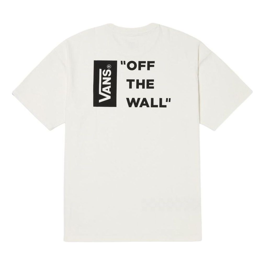 Vans Workwear Logo T-Shirt 'White Black' VN000GQCFS8