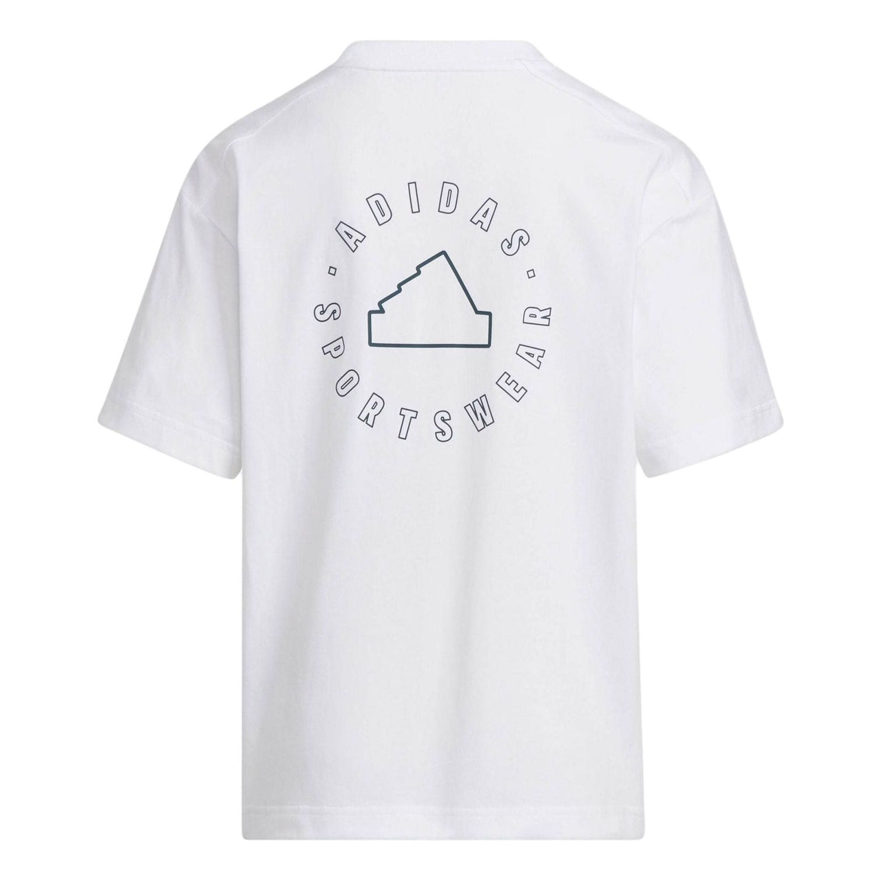 (GS) adidas Sportswear T-Shirt Asia Sizing 'White Teal' IT4026
