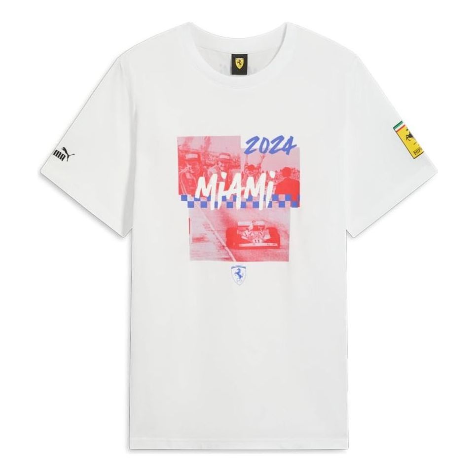 PUMA Scuderia Ferrari Miami T-shirt 'White' 630744-02