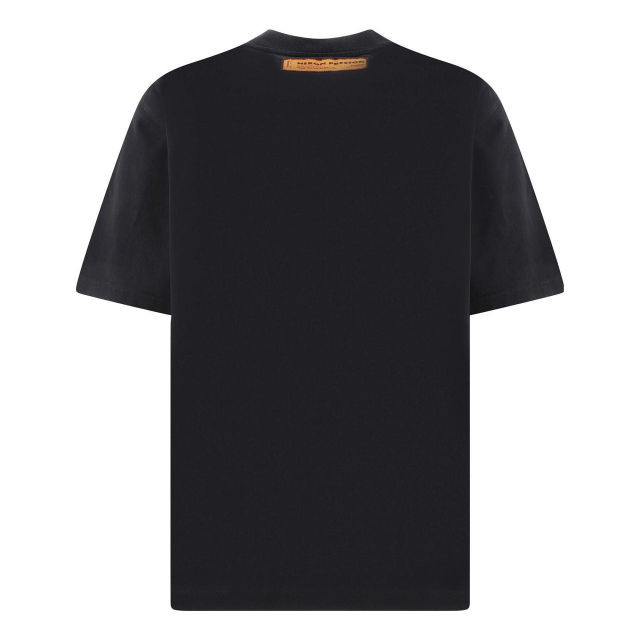 HERON PRESTON Fw22 Logo-Patch Cotton T-shirt 'Black' HMAA034C99JER0011001