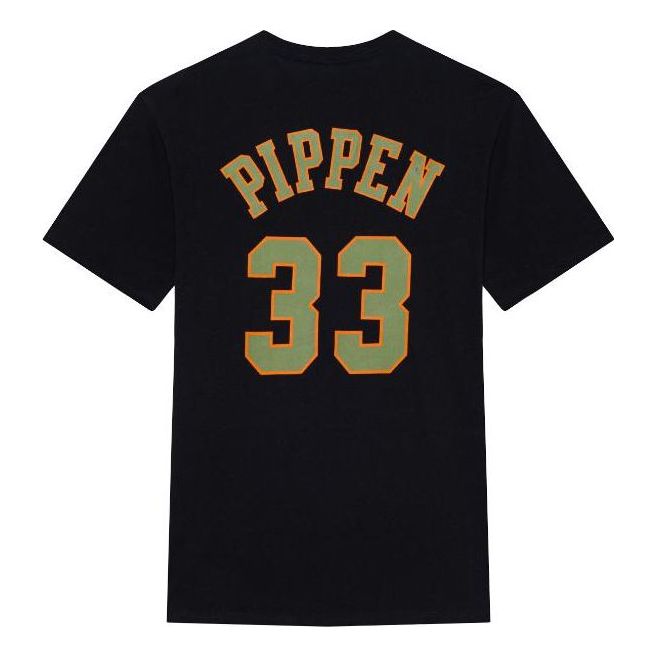 Mitchell & Ness x NBA Chicago Bulls Script T-shirt 'Scottie Pippen 33' BNN3DP22083-CBUBLCKSPI