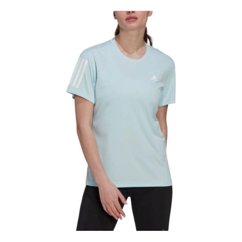 (WMNS) adidas Own the Run T-Shirt Asia Sizing 'Blue' HL1481