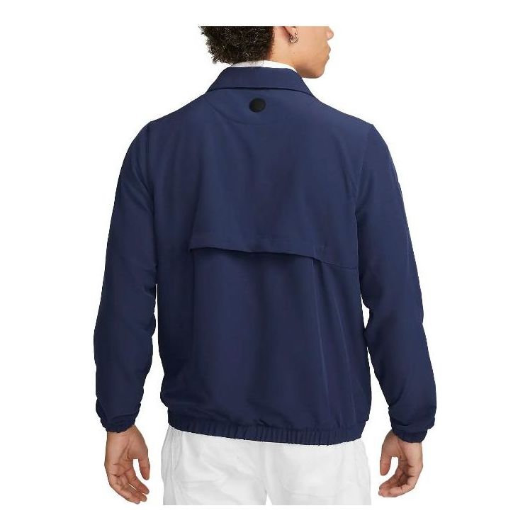 Nike Water Repellent Zip-up Golf Jacket 'Navy' DV7197-410