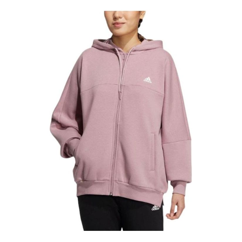 (WMNS) adidas Word Fleece Hoodie Asia Sizing 'Pink' HM2811