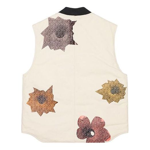 Supreme Nate Lowman Work Vest 'White Yellow Pink' SUP-SS22-173