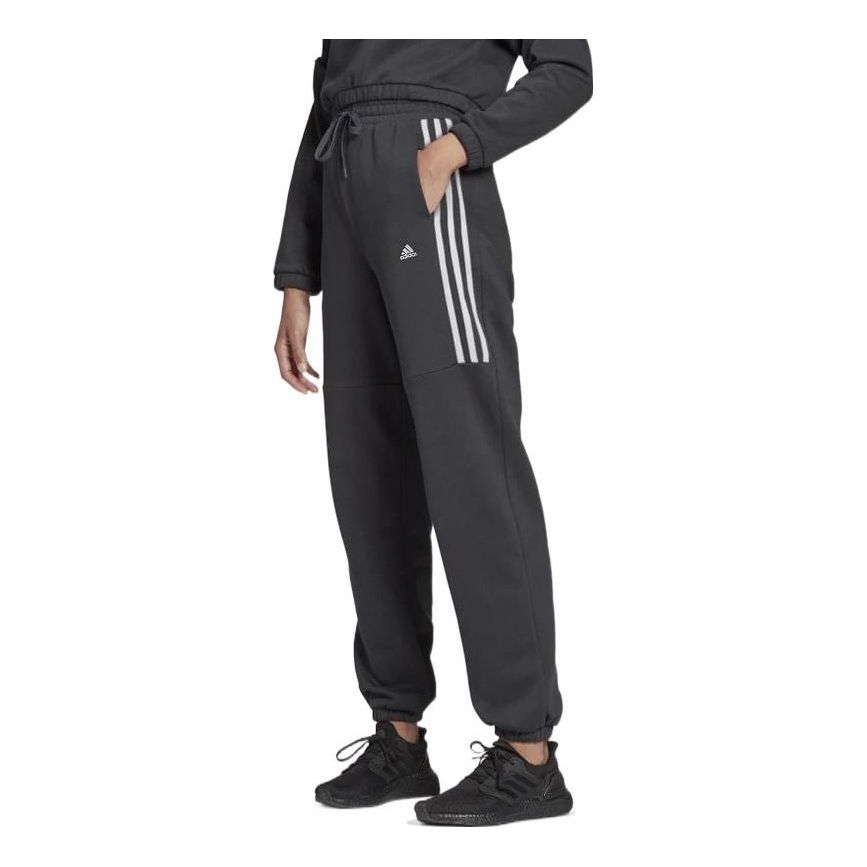 (WMNS) adidas Hyperglam High-Rise Sweatpants Asia Sizing 'Black' HC2919