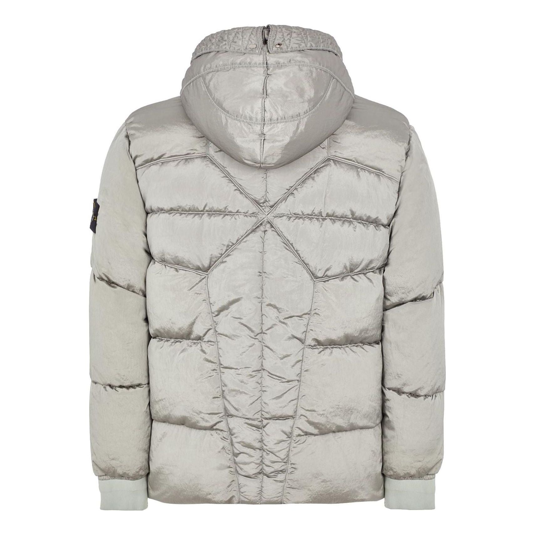 STONE ISLAND Hooded Down Jacket 'Pearl Grey' 771543619-V0061