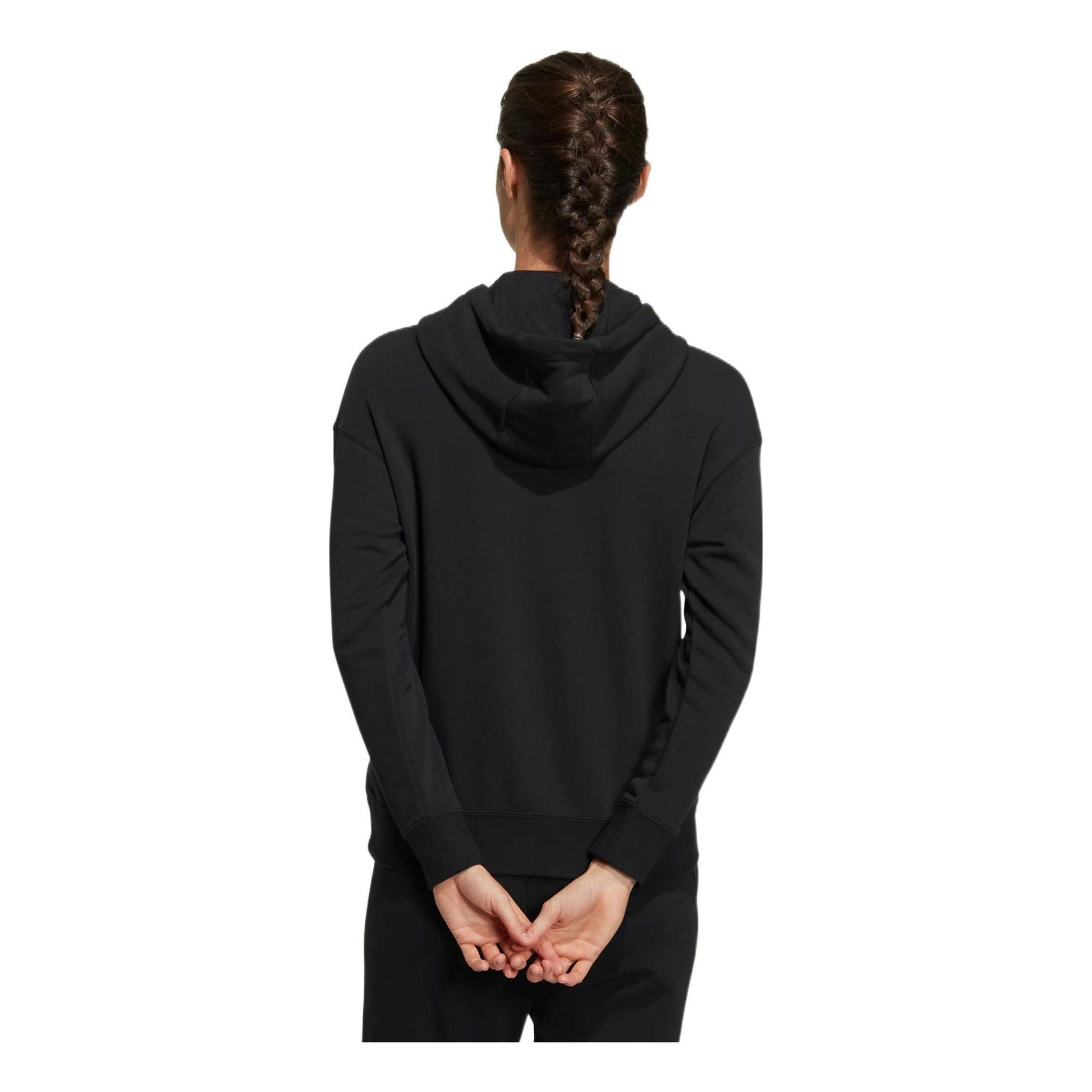 (WMNS) adidas Ust Hoodie Asia Sizing 'Black White' HM5278