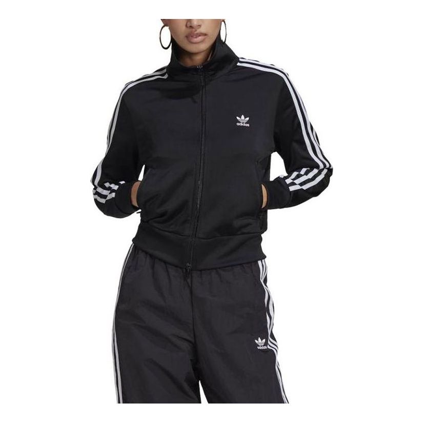 (WMNS) adidas Adicolor Classics Firebird Track Jacket Asia Sizing 'Black White' GN2817