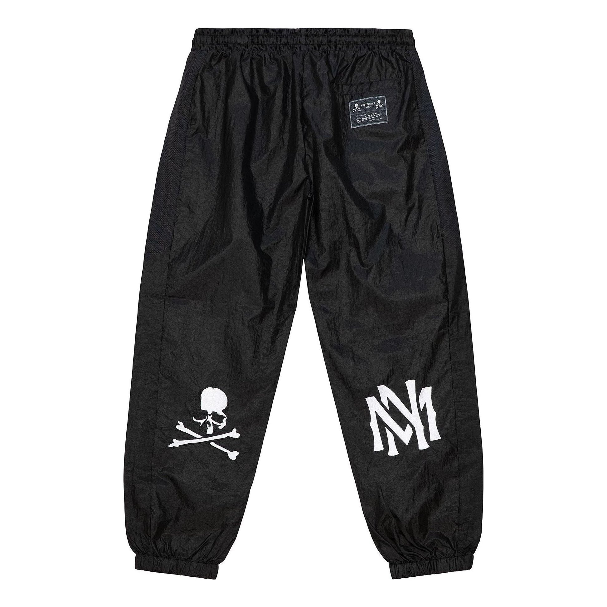 Mitchell & Ness x MasterMind FW22 World Nylon Pants 'Black' PWUP5244-CLBYYPPPBLCK