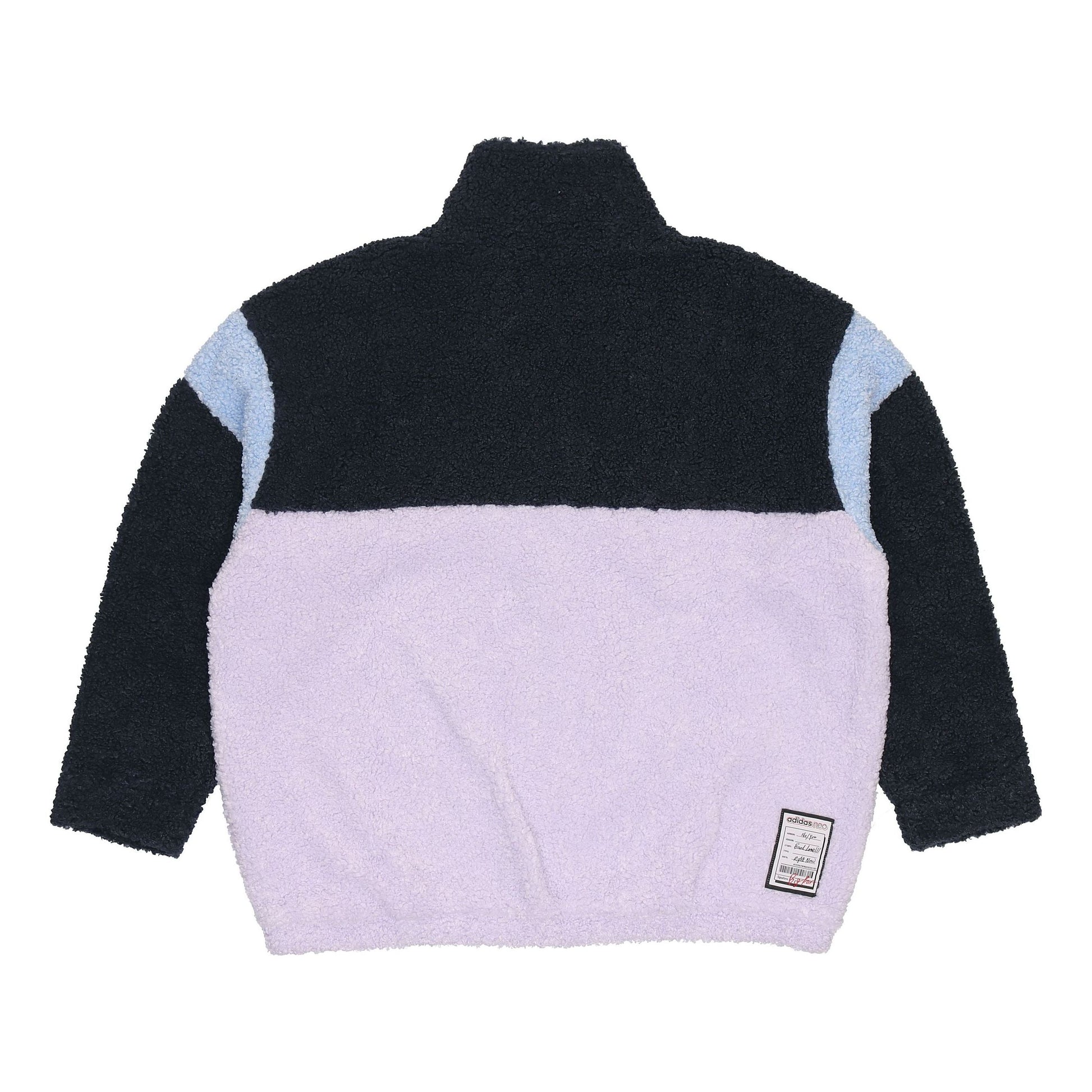 (WMNS) adidas Neo Fleece Jacket Asia Sizing 'Purple Black Teal' GU0838