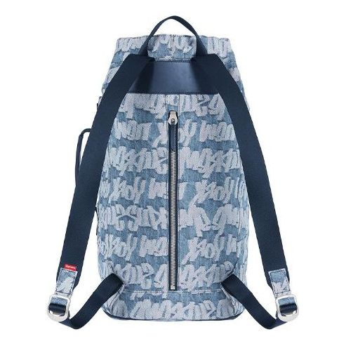 Supreme Fat Tip Jacquard Denim Backpack 'Teal White' SUP-SS22-747