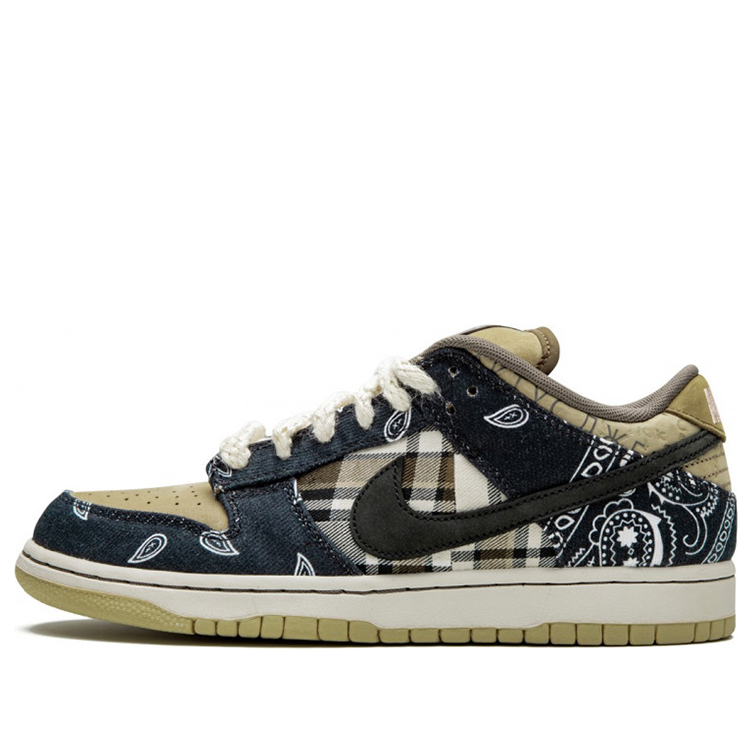 Nike x Travis Scott SB Dunk Low Jackboys 'Blue Khaki' CT5053-001(S-BOX)