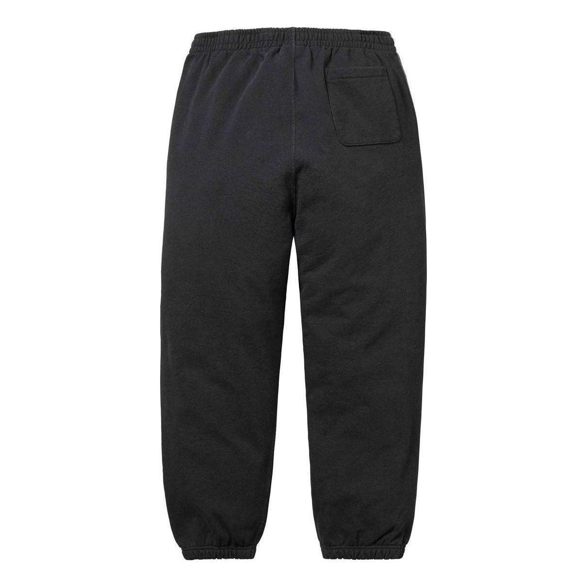 Supreme Jacquard Stripe Sweatpants 'Black Grey' SUP-SS24-043