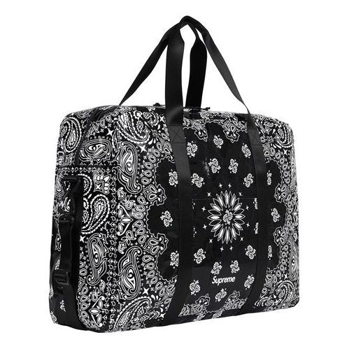 Supreme Bandana Tarp Large Duffle Bag 'Black White' SUP-SS21-625