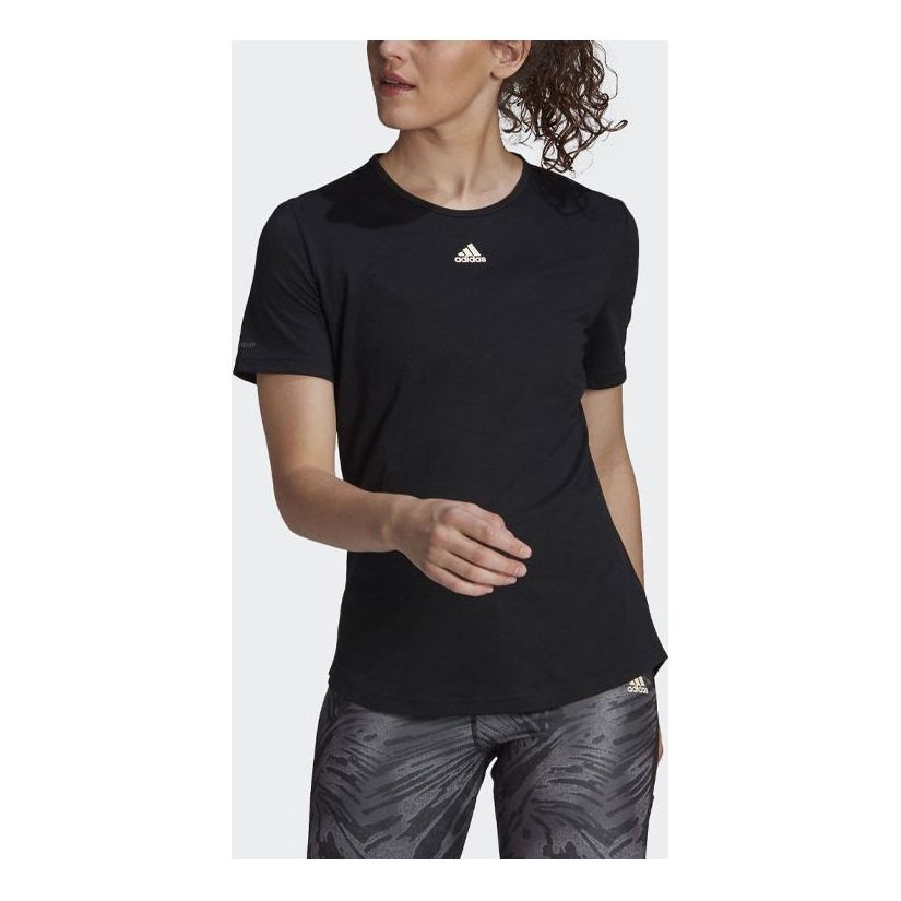 (WMNS) adidas U4U AEROREADY T-Shurt Asia Sizing 'Black' GN4970