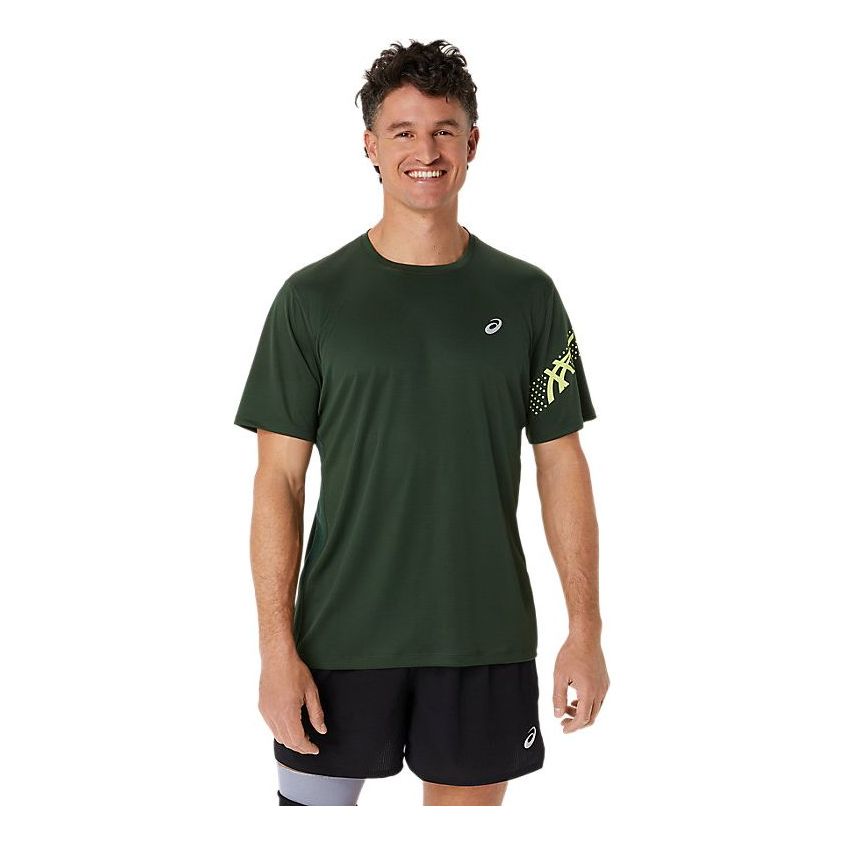 ASICS Icon Short Sleeve Top 'Rain Forest Glow Yellow' 2011C836-305