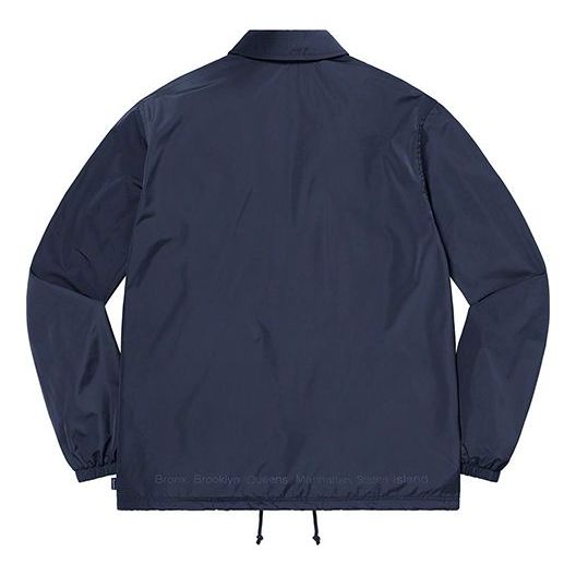 Supreme Five Boroughs Coaches Jacket 'Navy' SUP-SS21-814