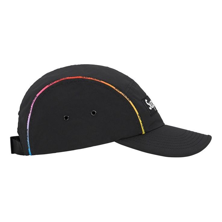 Supreme Gradient Piping Camp Cap 'Black White' SUP-SS21-797