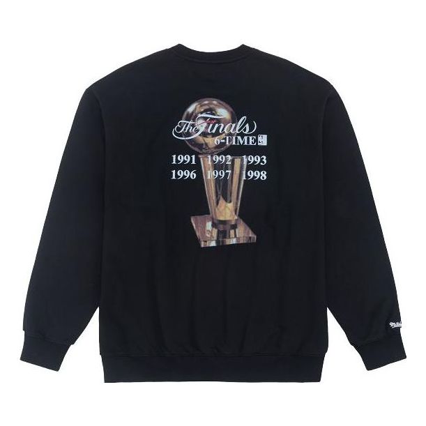 Mitchell & Ness x NBA Chicago Bulls 6 Times Champion Sweatshirt 'Black' MNJYFWHD23093004