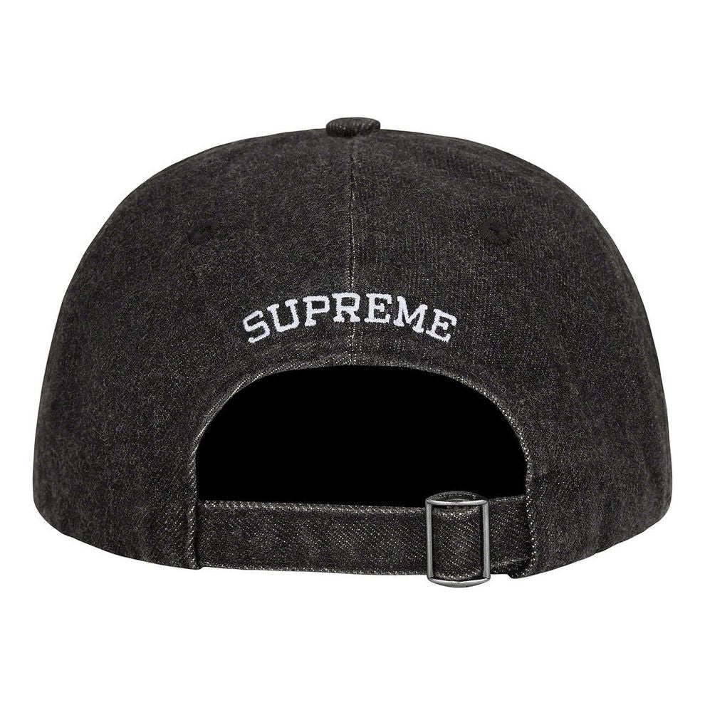 Supreme Kevlar Denim S Logo 6-Panel 'Black White' SUP-SS22-048
