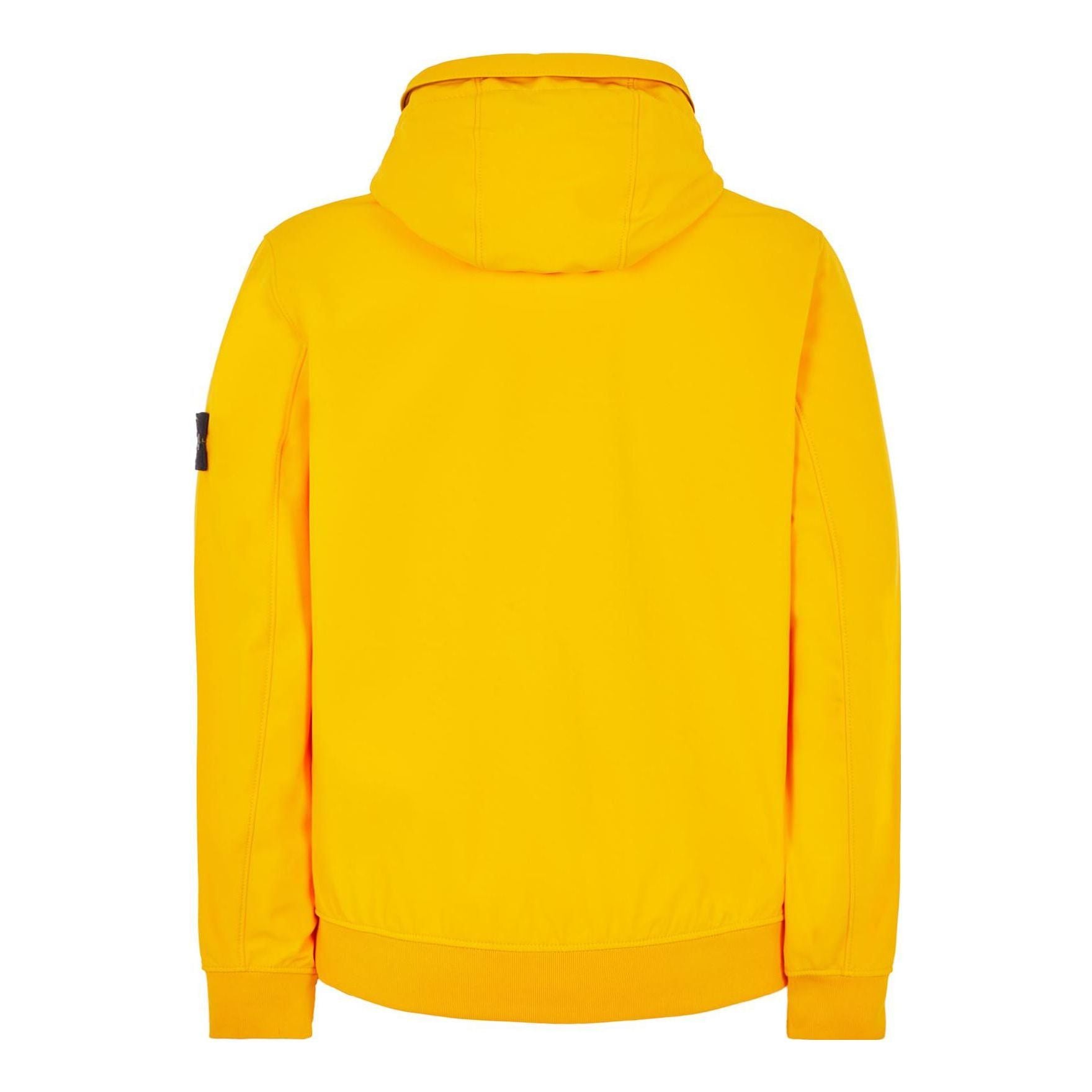 STONE ISLAND Logo Patch Hooded Zip-Up Jacket 'Yellow' 7715Q0122-V0030