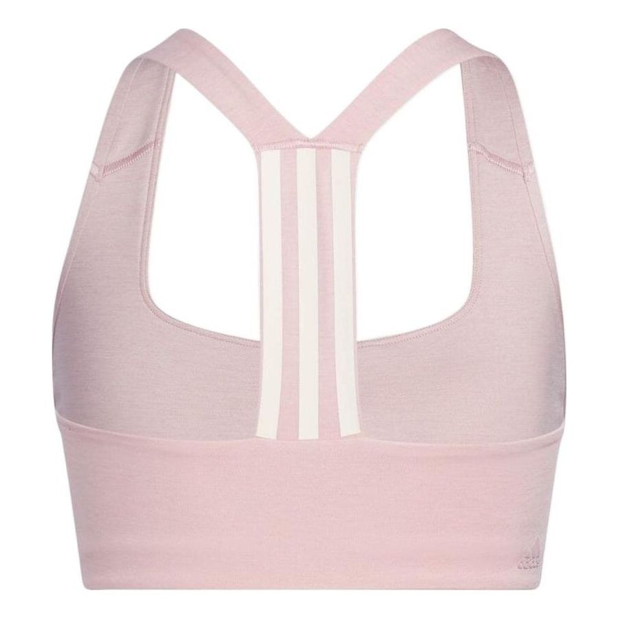 (WMNS) adidas Powerimpact Training Medium-Support Bra Asia Sizing 'Pink White' HC5373