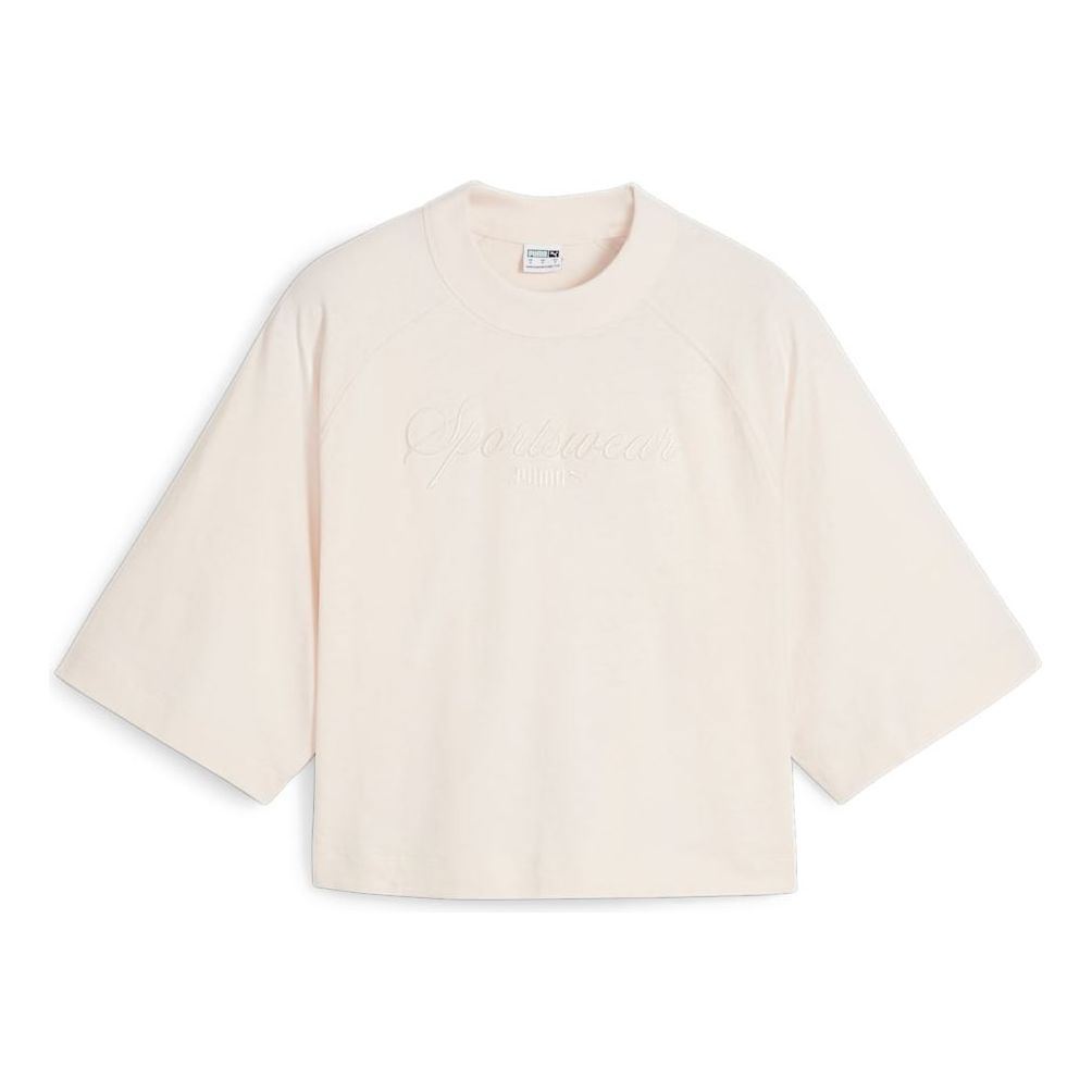 (WMNS) PUMA Classics+ Oversized T-Shirt 'Rosebay' 624271-64