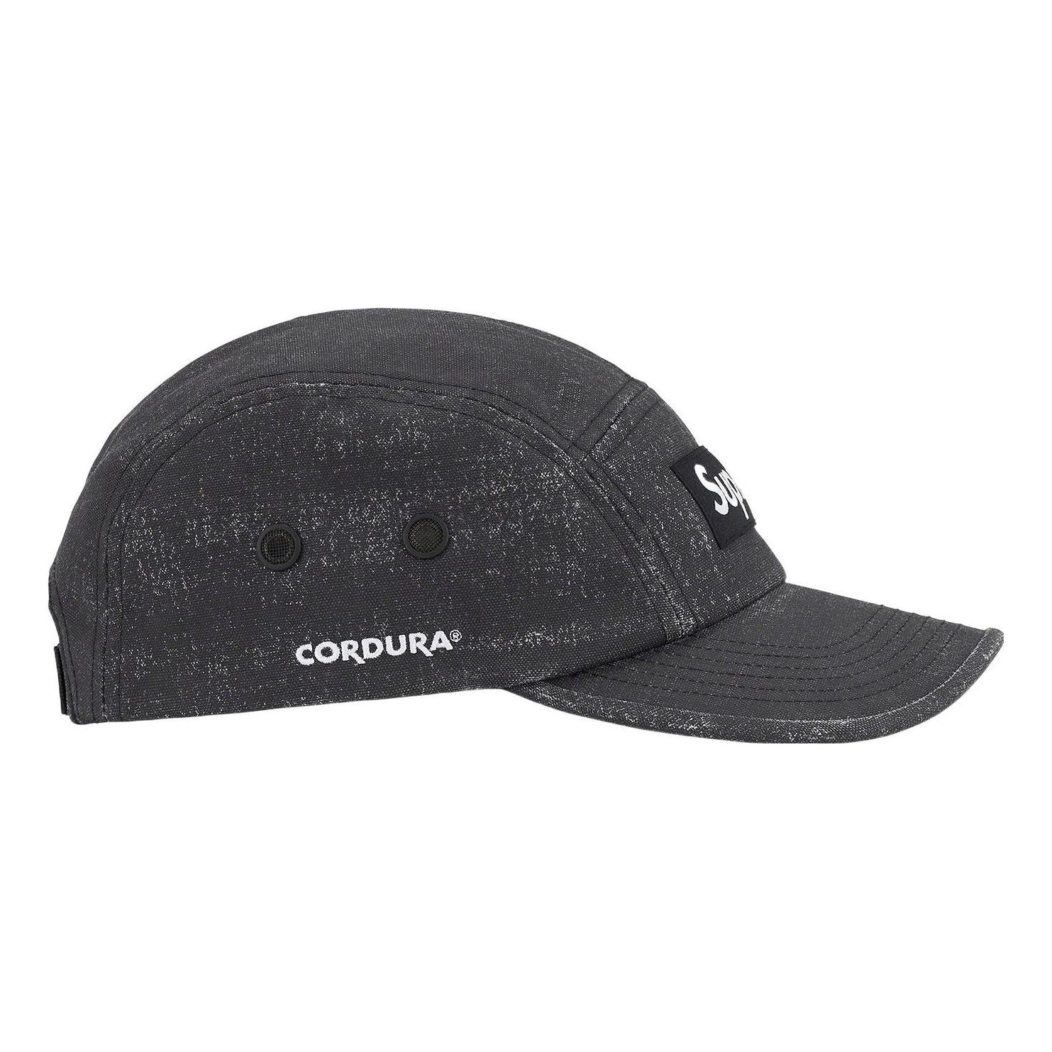 Supreme Coated Cordura Camp Cap 'Black White' SUP-SS22-890