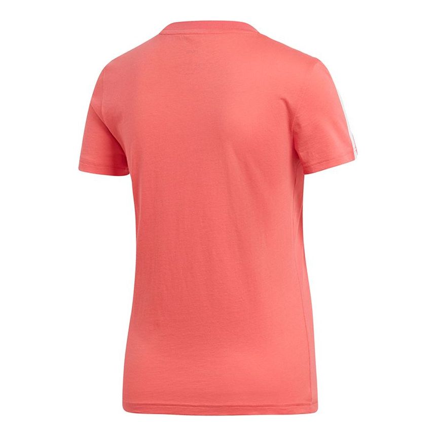(WMNS) adidas Essentials 3-Stripes Slim T-Shirt Asia Sizing 'Pink' DU0634